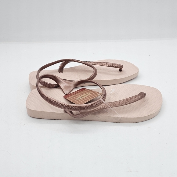 Havaianas Flash Urban Flip Flop Sandals Ballet Rose/Golden Blush Size 39-40 - Picture 7 of 8